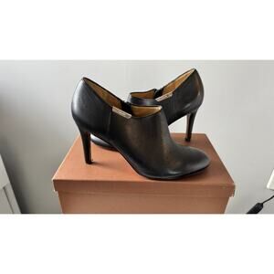 COACH Seneca Glazed Leather Black Booties Size 8M –Q5501 / A6844